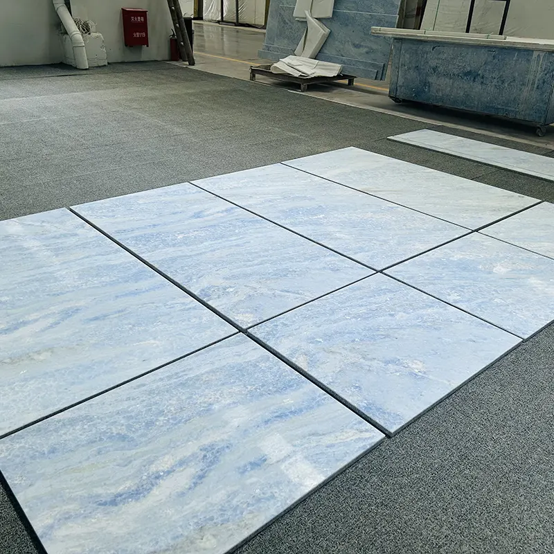 Blue Crystal Marble Accent Wall Tiles