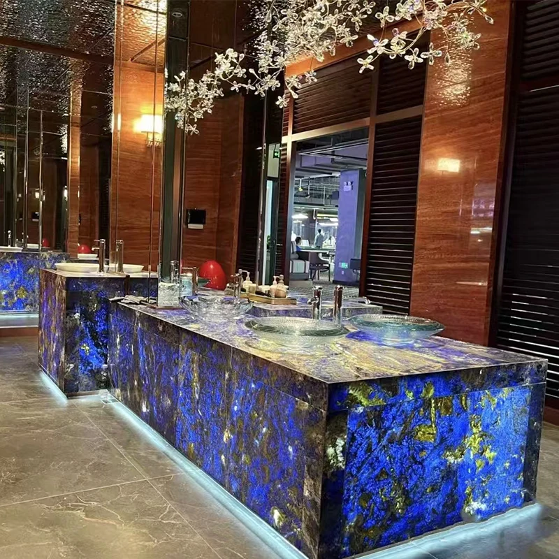 Blue Sodalite Granite Slab