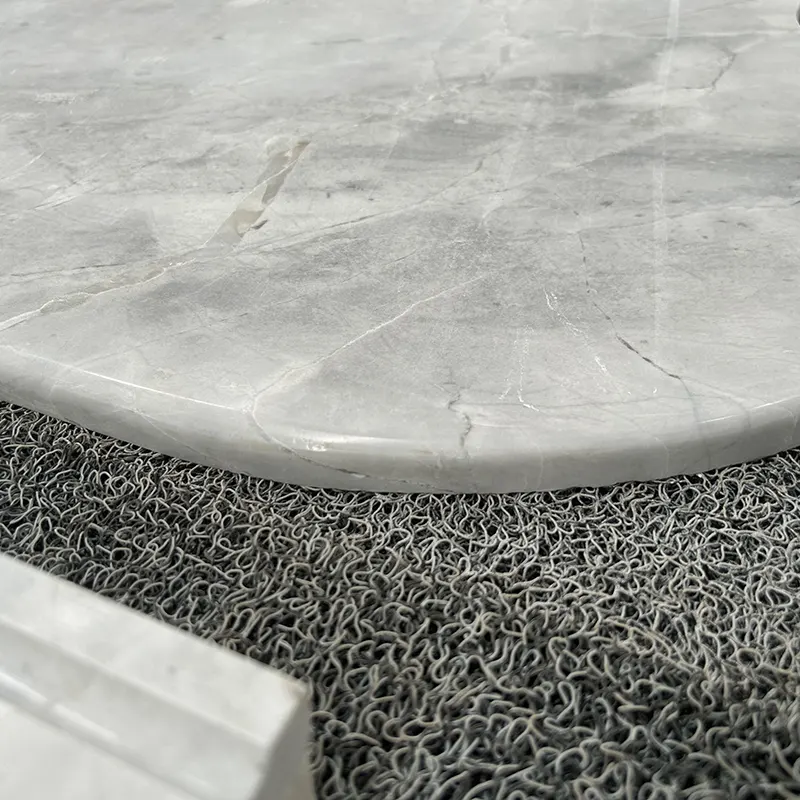 Silver Statuario Marble Step Tiles